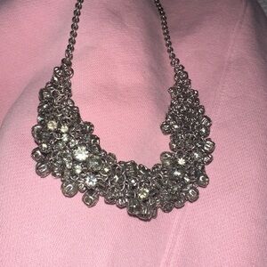 Park Lane Silver Crystal Necklace